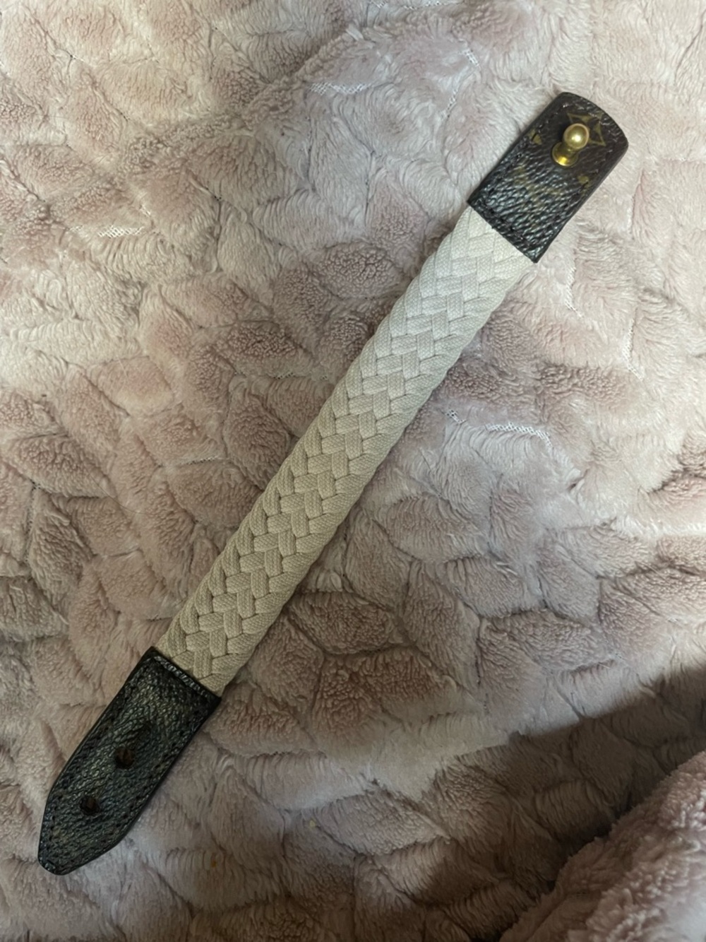 Louis Vuitton Monogram Tresse Bracelet in Pale Pink
